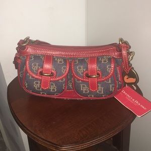 Dooney & Burke Small Denim Banana Bag